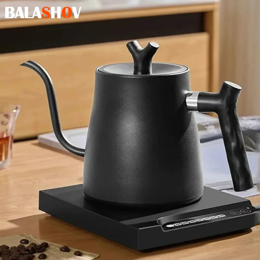 Gooseneck Electric Kettle 1000W Fast Heating water Intelligent Constant Temperature 304 Stainless Steel Water & Coffee Kettle